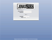 Tablet Screenshot of mail.jonas-photo.com